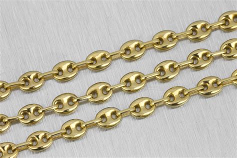 gucci mariner chain|puffed gucci link gold chain.